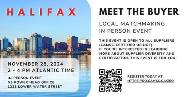 As a local partner, we’re proud to support the Meet the Buyer matchmaking event with <a href="/camsc_org/">CAMSC</a> on November 28. This event is all about fostering connections, opening doors, and creating opportunities for suppliers to grow and succeed. bit.ly/3OB9fpj