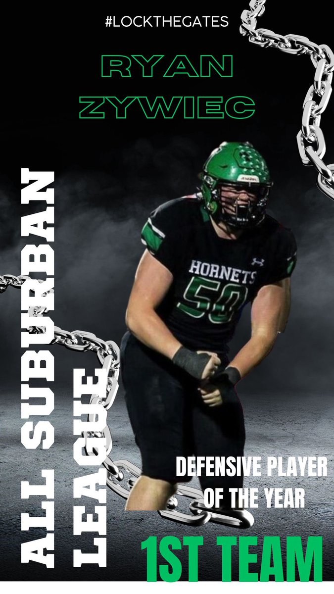 All Suburban League 1st team and Defensive Player of the Year! Zywiec