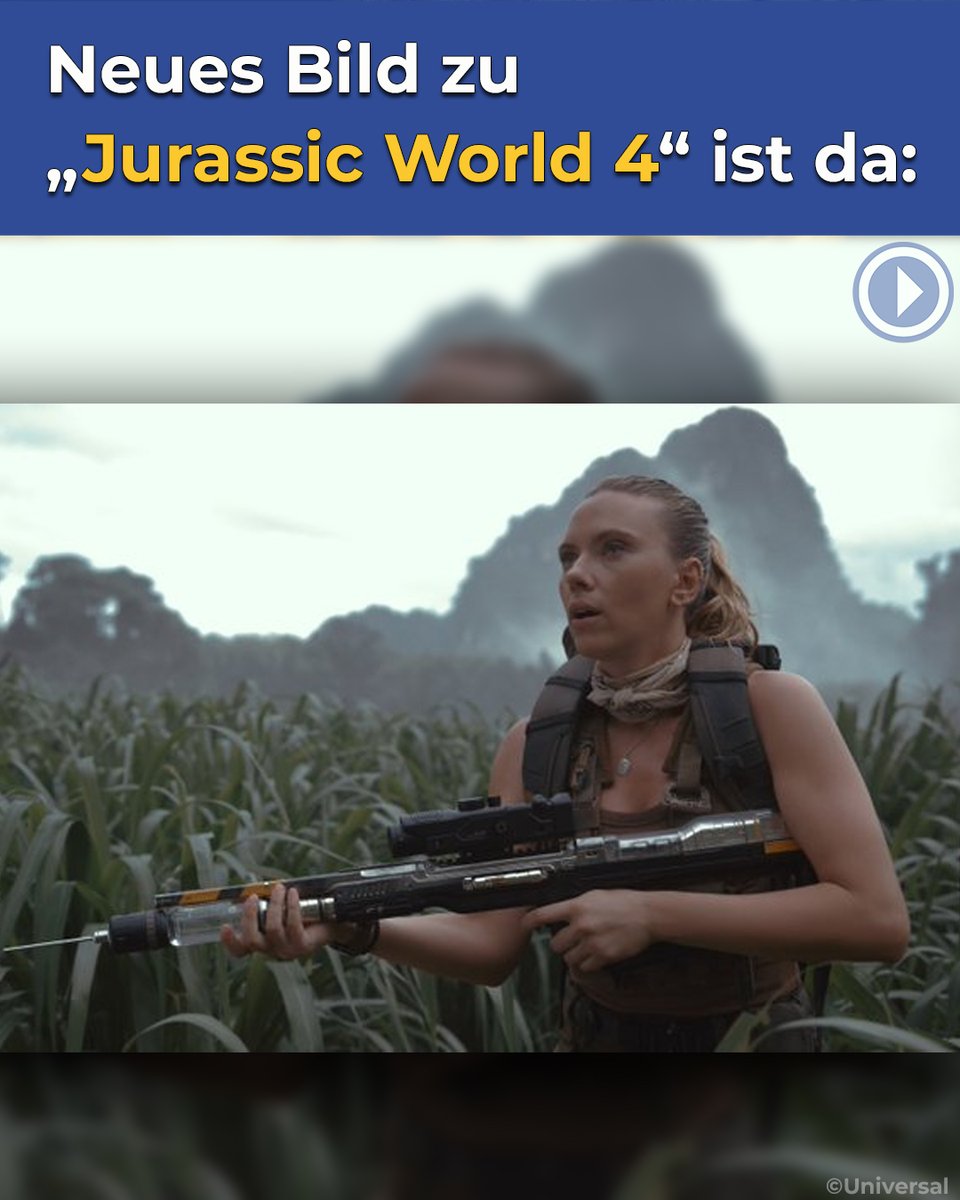 Filmstarts's tweet image. Scarlett Johanssons Figur Zora Bennett soll in "Jurassic World 4" DNA-Proben der nach Teil 3 letzten verbleibenden Dinos auf der Erde sichern! 🦖