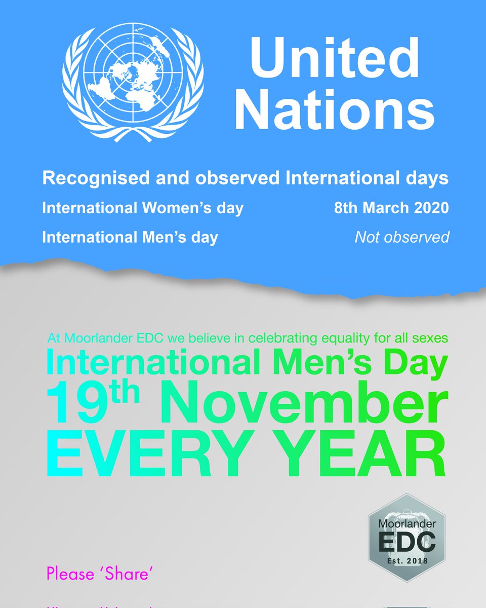 Happy International Men's day 2024 to all of my male followers. Today we reflect on the positive contributions males make to society, family and the world on a daily basis
.
Ps. Isn't it strange that this isn't covered by any media companies in the West <a href="/elonmusk/">Elon Musk</a>