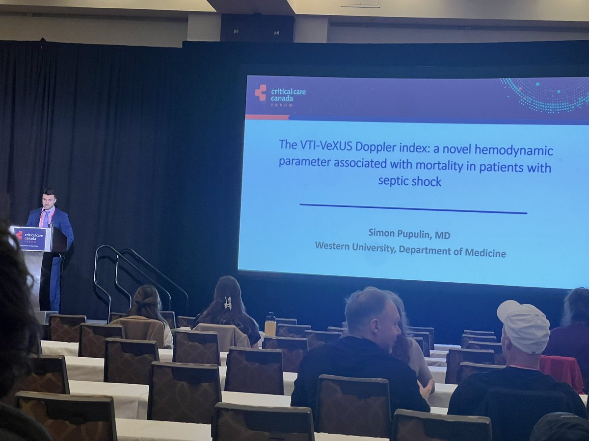 John Basmaji (@john_basmaji) on Twitter photo Our superstar soon-to-be ICU fellow <a href="/simon_anthony12/">Simon</a> presenting our team’s work on a novel hemodynamic marker: the VTI-VEXUS index!
<a href="/CCCForum/">CCCF</a>
<a href="/ross_prager/">Ross Prager</a> <a href="/Bram_Rochwerg/">Bram Rochwerg</a> <a href="/KimLewisMD/">Kim Lewis</a> <a href="/MaratSlessarev/">Marat Slessarev MD PhD</a> <a href="/heart_lung/">Jon-Emile Kenny</a> <a href="/ThinkingCC/">Philippe Rola</a> <a href="/arntfield/">Robert Arntfield</a> Our superstar soon-to-be ICU fellow <a href="/simon_anthony12/">Simon</a> presenting our team’s work on a novel hemodynamic marker: the VTI-VEXUS index!
<a href="/CCCForum/">CCCF</a>
<a href="/ross_prager/">Ross Prager</a> <a href="/Bram_Rochwerg/">Bram Rochwerg</a> <a href="/KimLewisMD/">Kim Lewis</a> <a href="/MaratSlessarev/">Marat Slessarev MD PhD</a> <a href="/heart_lung/">Jon-Emile Kenny</a> <a href="/ThinkingCC/">Philippe Rola</a> <a href="/arntfield/">Robert Arntfield</a>