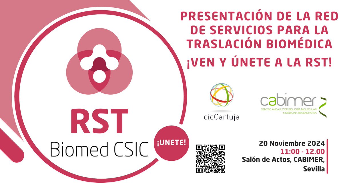Seguimos en Sevilla! Mañana estaremos en el <a href="/cicCartuja/">cicCartuja</a>  y <a href="/cabimer/">Cabimer</a> para presentar nuestra iniciativa y compartir ideas con grandes colegas. ¡Con mucha ganas de dar a conocer nuestra Red!💪