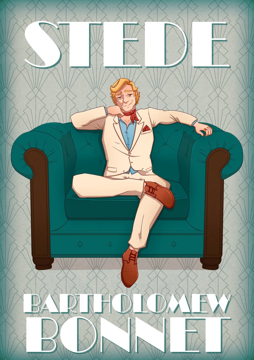 my art for the <a href="/stedebonnetzine/">The Auxiliary Wardobe Zine</a>  #auxiliarywardrobezine :) now i just need someone to write a gentlebeard gatsby au... 👀