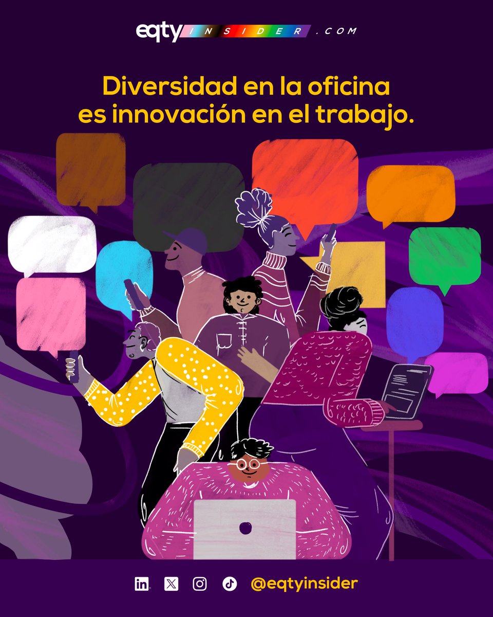 eqtyinsider's tweet photo. Una oficina diversa e inclusiva se nota. 🏳️‍🌈 🏳️‍⚧️

Encuentra recomendaciones sobre cómo crear espacios de trabajo seguros en https://t.co/qRZhLKbCJO 💡

#EQTYinsider https://t.co/QkqlzwlyjT