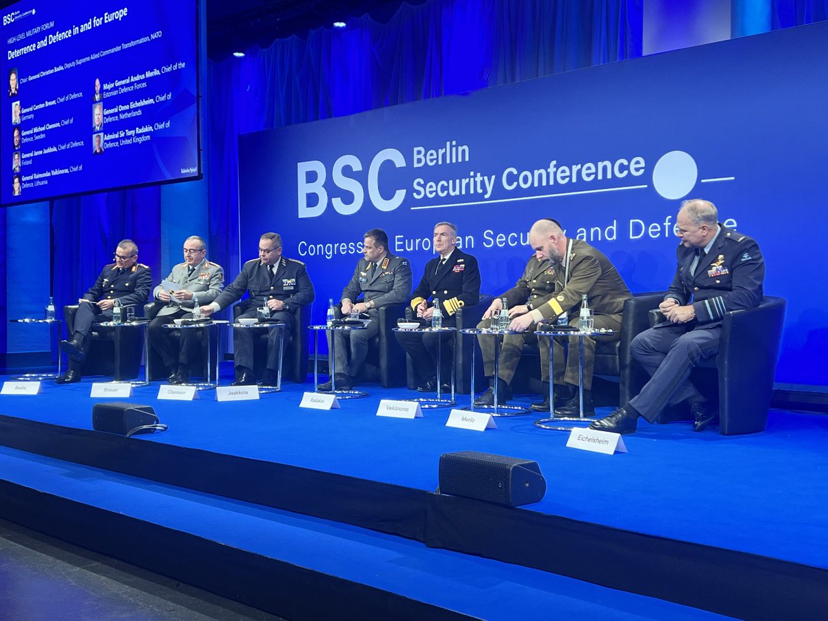 Uwe Proll (@prolluwe) on Twitter photo Europa-Runde der Nato:die Militärchefs aus England,Holland,Schweden,Finnland,Estland,Litauen und Deuschland.Europa gemeinsam verteidigen…Moderator NATO-General Badia. <a href="/BSC24/">Brent Colombo</a> <a href="/BehoerdenNews/">Behörden Spiegel</a> <a href="/BMVg_Bundeswehr/">Verteidigungsministerium</a> <a href="/UKinGermany/">UK in Germany</a> <a href="/UKRinDEU/">Ukrainische Botschaft</a> <a href="/NATO/">NATO</a> Europa-Runde der Nato:die Militärchefs aus England,Holland,Schweden,Finnland,Estland,Litauen und Deuschland.Europa gemeinsam verteidigen…Moderator NATO-General Badia. <a href="/BSC24/">Brent Colombo</a> <a href="/BehoerdenNews/">Behörden Spiegel</a> <a href="/BMVg_Bundeswehr/">Verteidigungsministerium</a> <a href="/UKinGermany/">UK in Germany</a> <a href="/UKRinDEU/">Ukrainische Botschaft</a> <a href="/NATO/">NATO</a> 