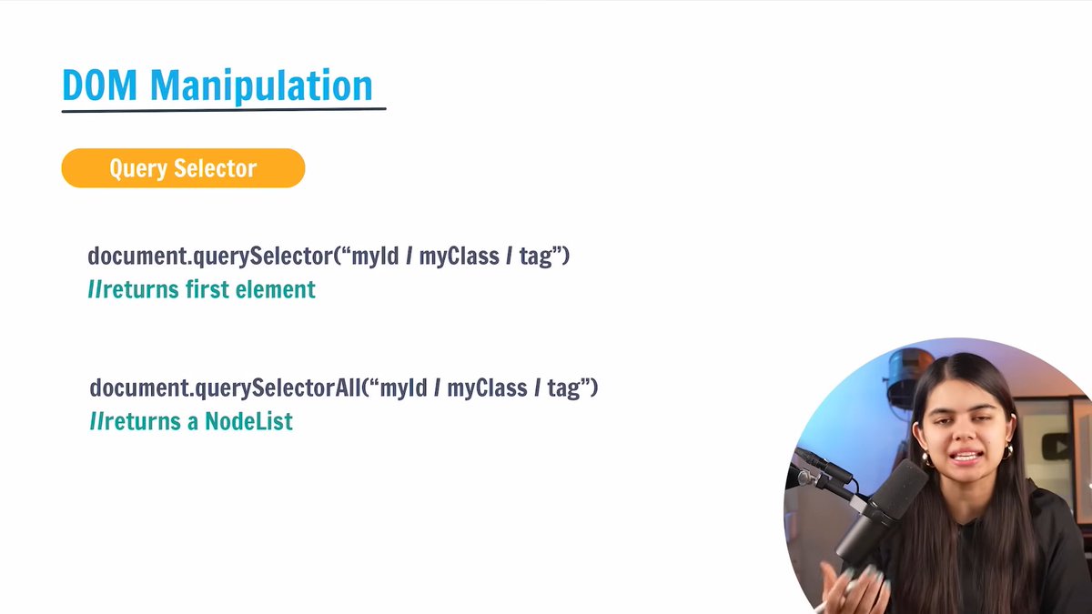 omtweet_'s tweet photo. #Day_47 of learning Web Development from Shradha Khapra and Apna College
Topics learned - DOM manipulation : Selecting with Id , Class , Tag & Query selectors in Java Script.
#100daysofcode https://t.co/FVBqjQAE0w