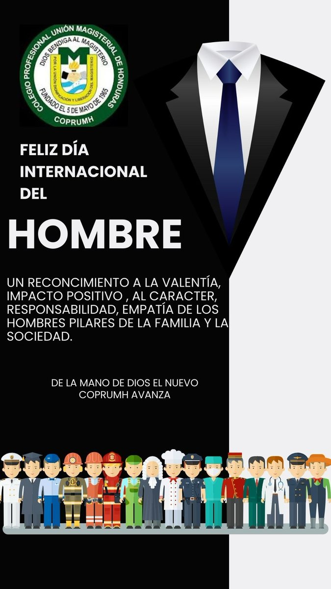 📷 FELIZ DÍA INTERNACIONAL DEL HOMBRE 📷
Hoy celebramos y reconocemos a los hombres docentes, pilares fundamentales en la formación de generaciones. Por su dedicación, esfuerzo y compromiso que transforman vidas y construyen una sociedad más justa e inclusiva.