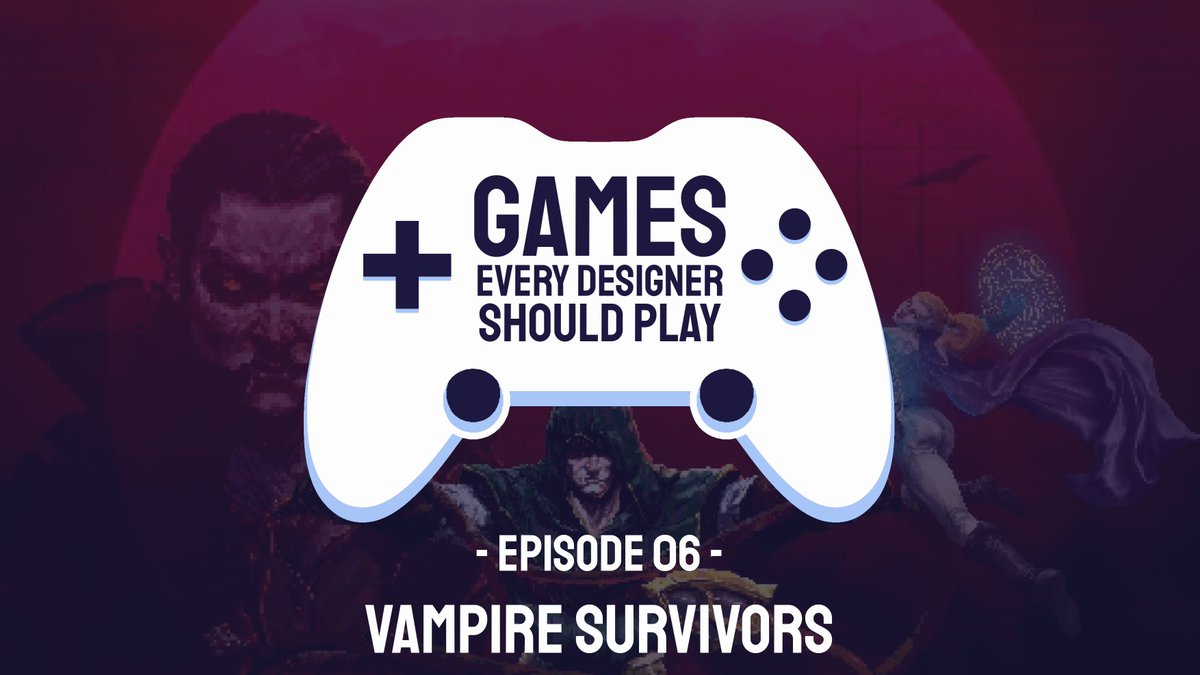 🚨 New Podcast Episode of 'Games Every Designer Should Play' is OUT NOW! 🎮🎙️  We dive into the chaotic world of Vampire Survivors! 🧛‍♂️ We explore its addictive gameplay loop, 30-minute game arc, and how it hooks players with meaningful decisions and controlled chaos.
#GameDesign