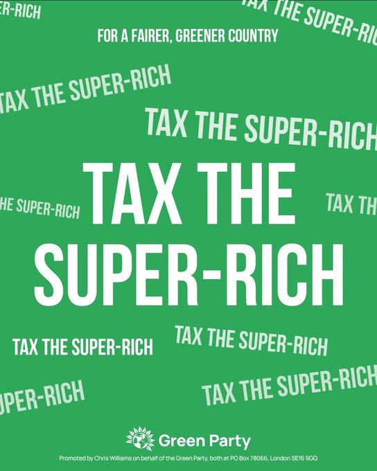GreenStephen999's tweet image. If only Labour would choose to tax the super-rich, Labour's 'tough choices' against children, pensioners and small farmers wouldn't be needed!
#RealChoice #RealChange #TheGreenParty