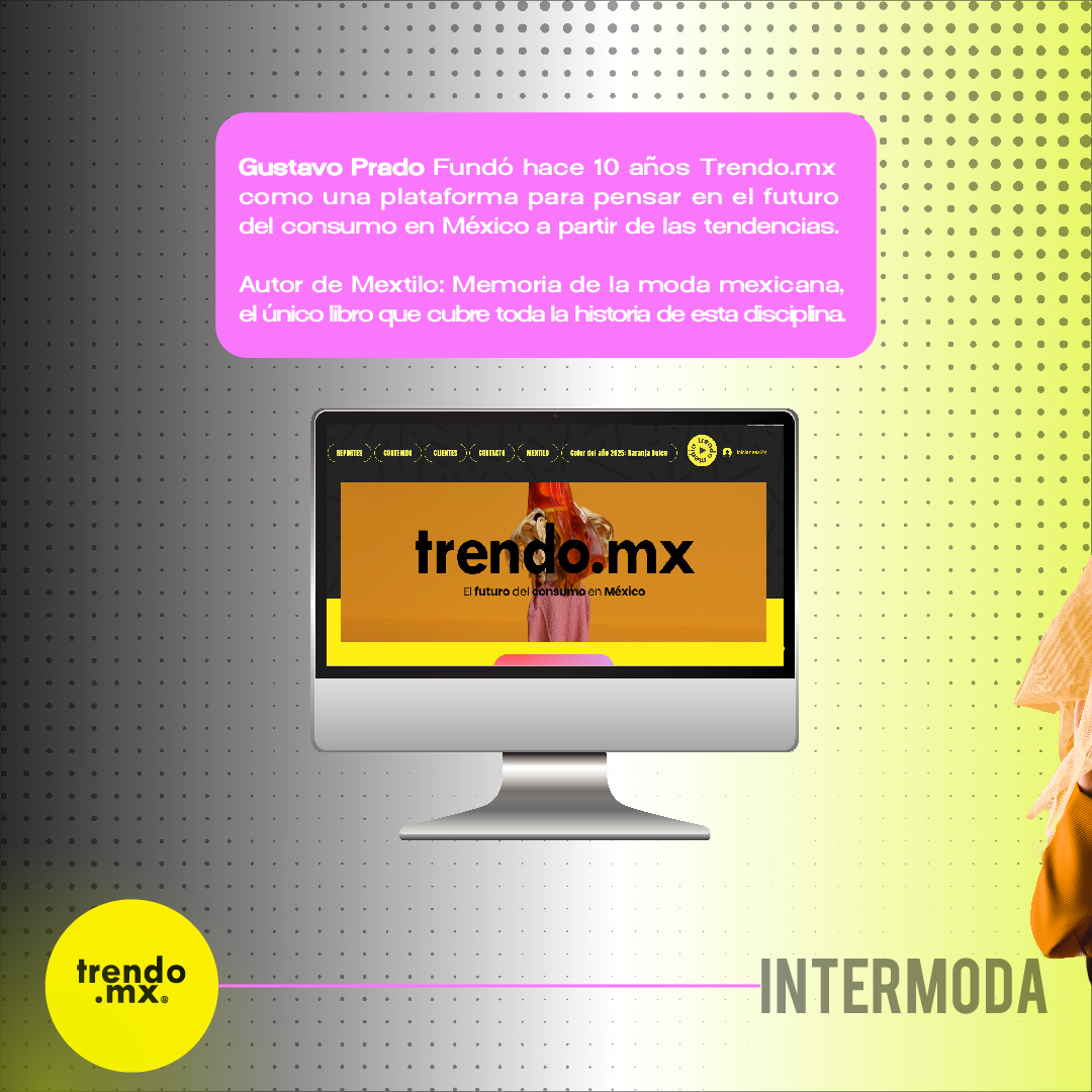Intermoda's tweet image. ✨ "El futuro de la moda: Cambios de Paradigmas y Prospectiva" con Gustavo Prado (@trendomx).
Descubre hacia dónde va la industria y prepárate para los cambios.
📅 Mar 21 Ene | ⏰ 13:00 hrs
📍 IM TALKS | Salón Guadalajara
 ¡Regístrate ahora! Link en BIO 🔗
#Intermoda #IMTALKS