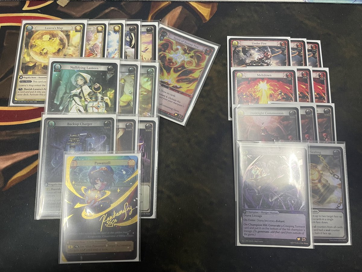 konmantcg's tweet image. Yeti AMB Online Regionals
16/144 🥳🥳
another day another bubble
r1 - oath allies ✅
r2 - razorgale km ❎✅❎
r3 - wallies ✅✅
r4 - fiza ✅✅
r5 - oath willies ✅✅
r6 - slimes ❎❎
r7 - slimes ✅❎ (tie)
r8 - oath allies ✅✅
#GATCG #GrandArchiveTCG #GrandArchive