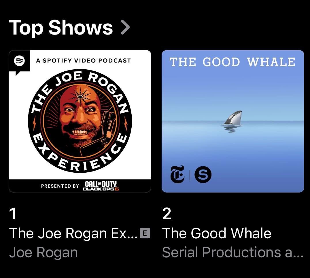 Carolina Guerrero (@nuncaduermo) on Twitter photo The Good Whale is no. 2 on Apple Podcasts. Congrats to <a href="/DanielGAlarcon/">Daniel Alarcón</a> and the team at @Serial & <a href="/nytimes/">The New York Times</a>. Proud that the first Latino to produce a whole series for the most prestigious narrative podcast in the world is EP of our own podcasts and also my partner in life. 🥹💚 The Good Whale is no. 2 on Apple Podcasts. Congrats to <a href="/DanielGAlarcon/">Daniel Alarcón</a> and the team at @Serial & <a href="/nytimes/">The New York Times</a>. Proud that the first Latino to produce a whole series for the most prestigious narrative podcast in the world is EP of our own podcasts and also my partner in life. 🥹💚
