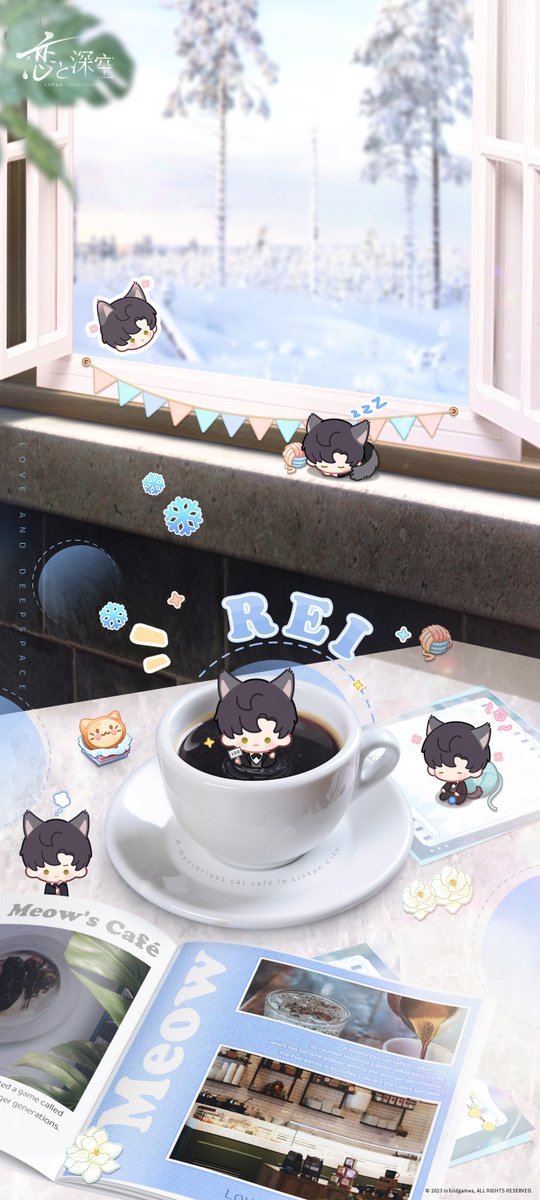 LoveDeepspaceJP's tweet photo. 【壁紙プレゼント】  
コーヒーカップでカレ達と一緒にまったりしませんか❓  

かわいいカレ達のスマホ用の壁紙を皆様へプレゼント致します。 
気に入った画像を保存して、ぜひご利用下さい🐈  

※画像に誤りがあったため、再投稿いたします。ご迷惑をおかけし、申し訳ございません。 

#恋と深空壁紙 
#恋と深空