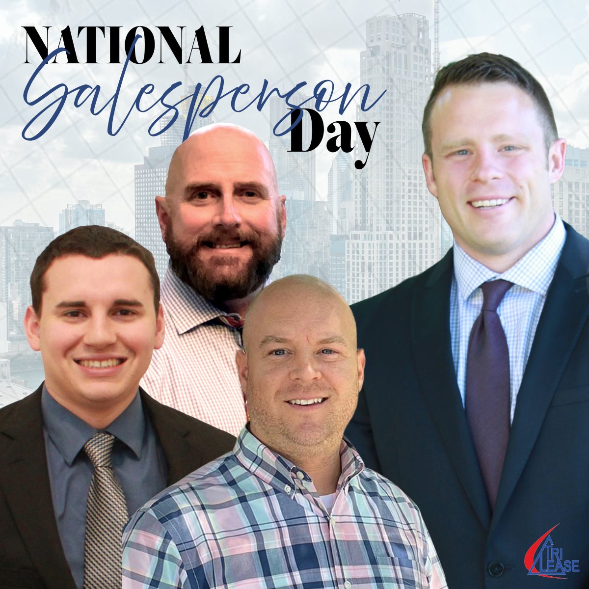 TriLease's tweet photo. National Salesperson Day Today, we’re celebrating the hard work, dedication, and resilience of all the sales professionals out there! Your drive and passion make a difference every day, helping businesses grow and thrive. You are truly the backbone of business success! #TriLease https://t.co/ZLUHaIjDcl