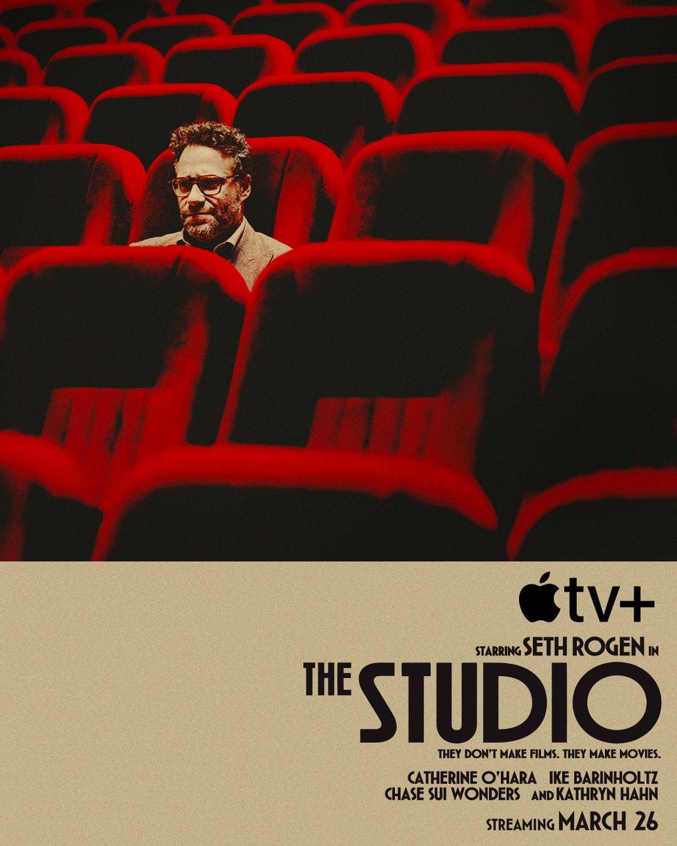 Apple TV (@appletv) on Twitter photo He loves movies. Now his job is to ruin them.
<a href="/Sethrogen/">Seth Rogen</a> stars as Matt Remick, the new head of Continental Studios.
#TheStudio — March 26 on Apple TV+ He loves movies. Now his job is to ruin them.
<a href="/Sethrogen/">Seth Rogen</a> stars as Matt Remick, the new head of Continental Studios.
#TheStudio — March 26 on Apple TV+