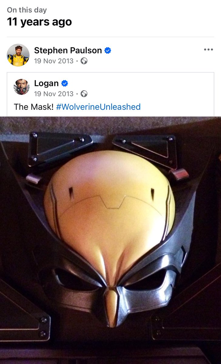WolverSteve's tweet photo. The first time we had a glimpse at what could be…
#OnThisDay 11 years ago #WolverineUnleashed 
I still Bloody love this movie. #TheWolverine 

#HughJackman #Japan #RilaFukushima #Art #JamesMangold #SilverSamurai #Wolversteve #Memories #facebookmemories #FlashBack #BulletTrain #WolverineMask #WolverineCowl