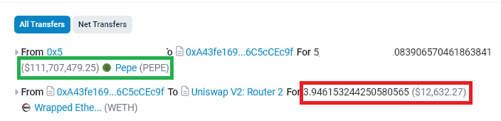 EricCryptoman's tweet photo. "Nobody ever went broke taking profits"

Tell that to this guy who sold a $111m $PEPE bag for a ford fiesta. https://t.co/Q3bnqy1nBz