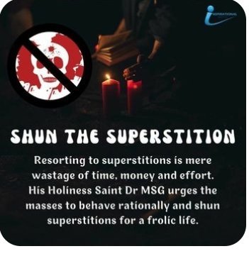 Kamalje72646356's tweet image. We must beleave in god only and follow #RighteousCustom.We can 
#ShunSuperstitions by meditation. Always 
#ThinkLogically as #DeraSachaSauda followers do.They follow guidelines of 
#BabaRamRahim and live happy life in real way.