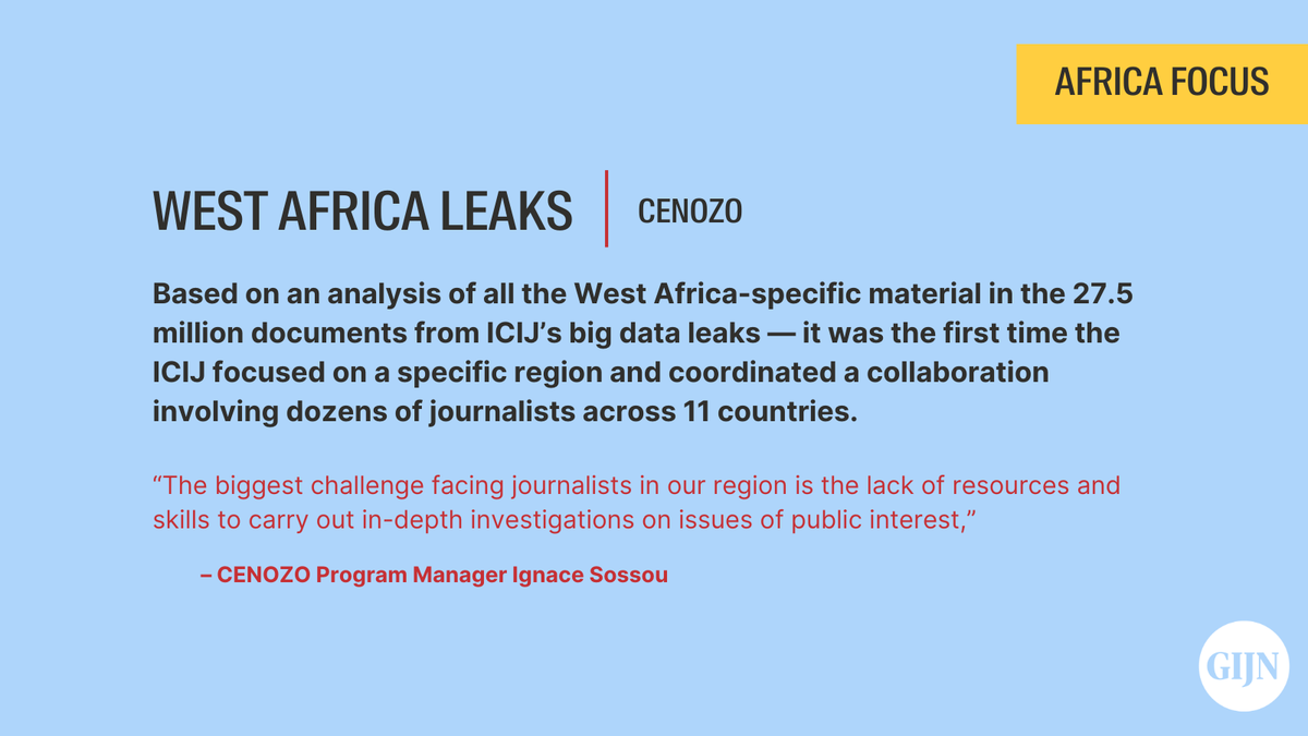 Global Investigative Journalism Network (@gijn) on Twitter photo <a href="/PatrickEgwu6/">Patrick Egwu</a> <a href="/EkpaliS/">Ekpali Saint</a> The West Africa Leaks investigation — which exposed how powerful corporations and individuals in West Africa hide billions offshore — was driven by the then-largest collaboration of journalists in the region to date.
Read more: twp.ai/1IKm2o <a href="/PatrickEgwu6/">Patrick Egwu</a> <a href="/EkpaliS/">Ekpali Saint</a> The West Africa Leaks investigation — which exposed how powerful corporations and individuals in West Africa hide billions offshore — was driven by the then-largest collaboration of journalists in the region to date.
Read more: twp.ai/1IKm2o