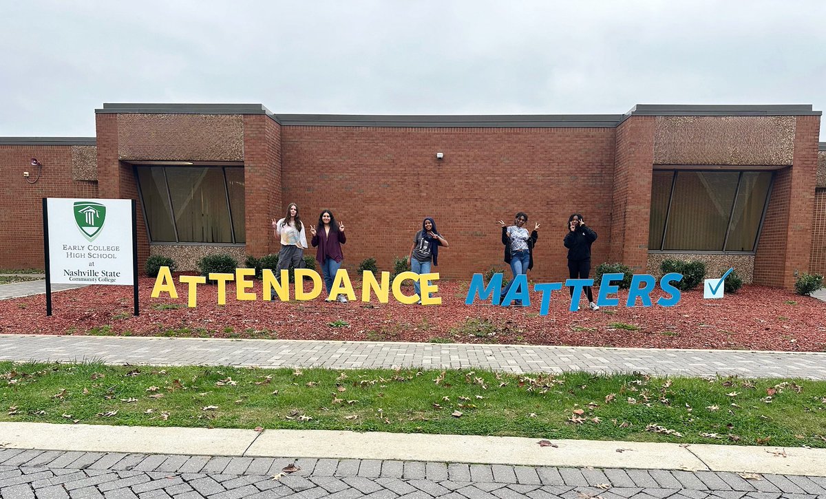 MNPS Early College HS @ Nashville State (@echs_mnps) on Twitter photo ATTENDANCE MATTERS ✅! #ECHSLevelUp #HSDualEnrollment <a href="/MetroSchools/">Metro Schools</a> <a href="/NashvilleState/">Nashville State Community College</a> <a href="/MNPS_Attendance/">MNPS Attendance Services</a> ATTENDANCE MATTERS ✅! #ECHSLevelUp #HSDualEnrollment <a href="/MetroSchools/">Metro Schools</a> <a href="/NashvilleState/">Nashville State Community College</a> <a href="/MNPS_Attendance/">MNPS Attendance Services</a>