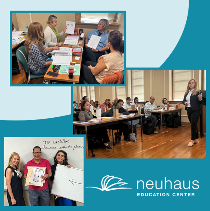NeuhausEdCtr's tweet photo. Exciting News! 🎉 Neuhaus Instructors have been working with the amazing educators at Brownsville ISD this fall, providing professional development to support Literacy for All!

Want to elevate your teaching skills? Join our classes today! 
Sign up here: https://t.co/h8jy6a9OCU https://t.co/O0JZ44Wym5