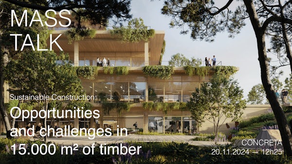 MASSLAB_PT's tweet image. [MASS talk] CONCRETA // 20.11 - 12:25
Discover the Wood Offices Project at Concreta! 🌳 Explore the challenges &amp;amp; opportunities of building large-scale projects with environmental awareness.

#MASSLAB #WoodConstruction #Concreta2024 #BuildGreen