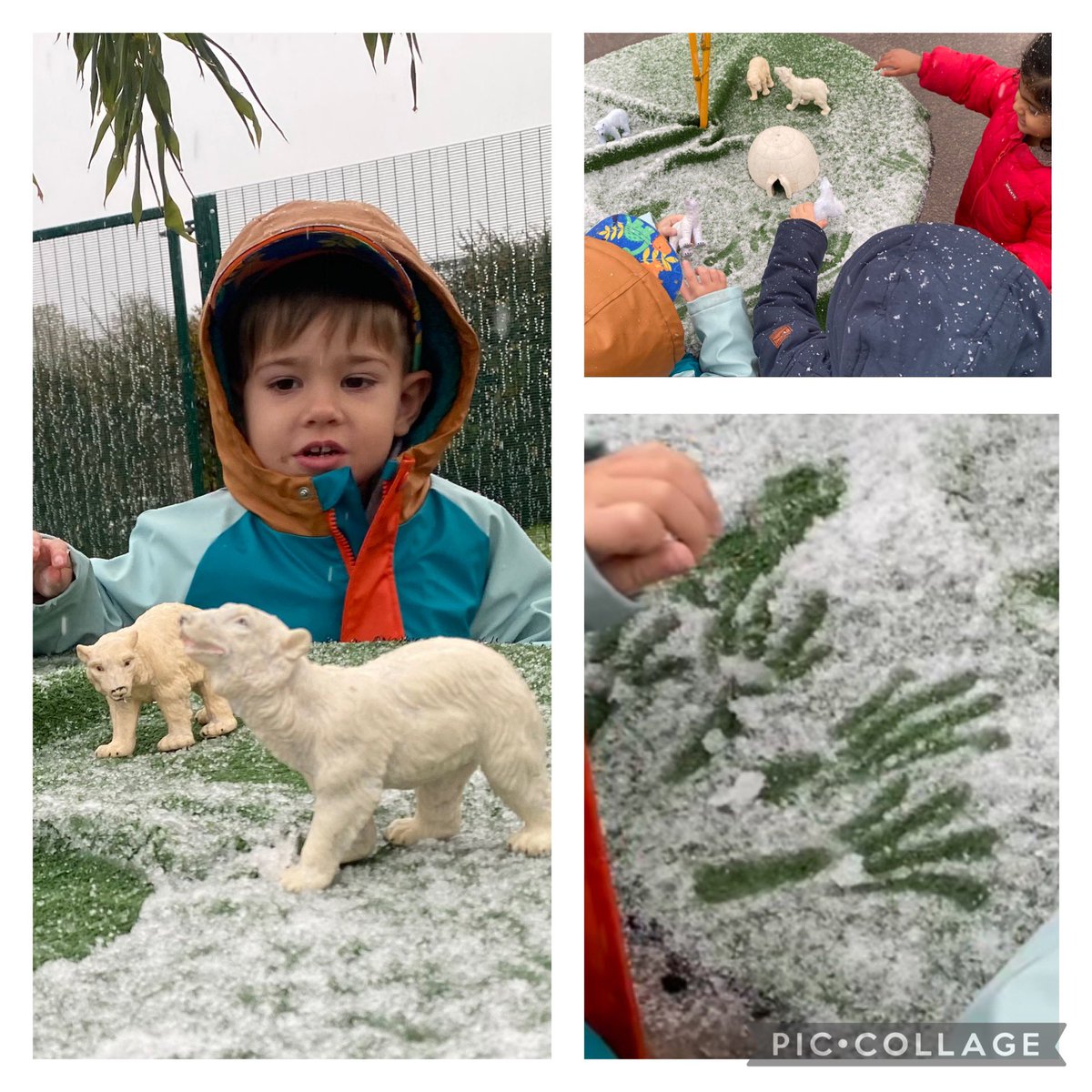 How exciting is that first tiny sprinkling of snow? ❄️ 
#seizetheseason <a href="/MillbrookP/">Millbrook Primary</a>