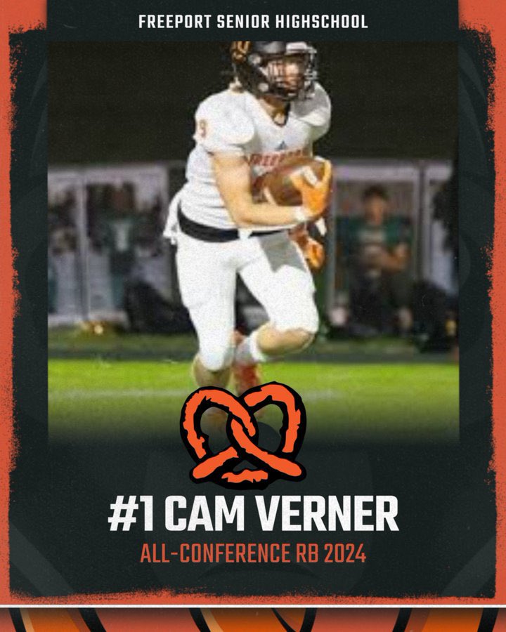 ALL CONFERENCE PRETZELS

🏆 Michael Tillmon (Center) 
🏆 Lenarion Freeman (D-Tackle)
🏆 Jaelin Campbell (Corner) 
🏆 Cameron Verner (RB) 

Congratulations to all of these young men! Special recognition for special players!