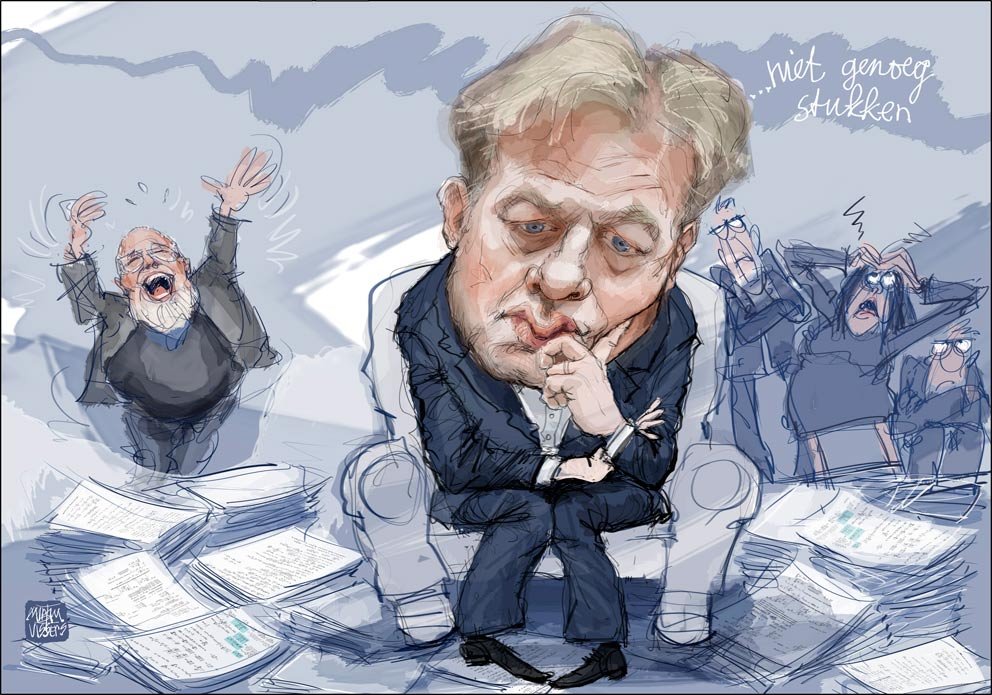 Samen met de andere coalitiepartijen blokkeerde NSC dinsdagmiddag het verzoek van de oppositie om een Kamerdebat met premier Schoof over het vertrek van Achahbar.
Pieter Omtzigt en de  steunpilarren van de democratie.
De slopers van de democratie zult u bedoelen.