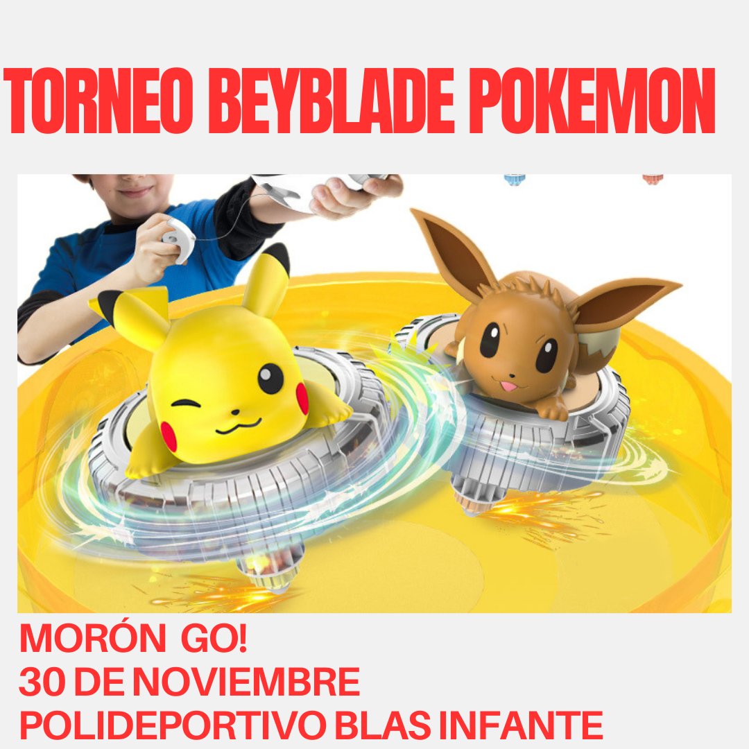 go_moron's tweet photo. Este año en #morongo estrenaremos la competición de Beyblade Pokemon https://t.co/lKx4P9dsXA