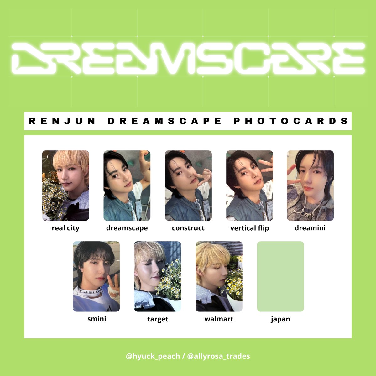 ally ⋆˙⟡ در X: «NCT DREAM - DREAMSCAPE ot7 album pcs +