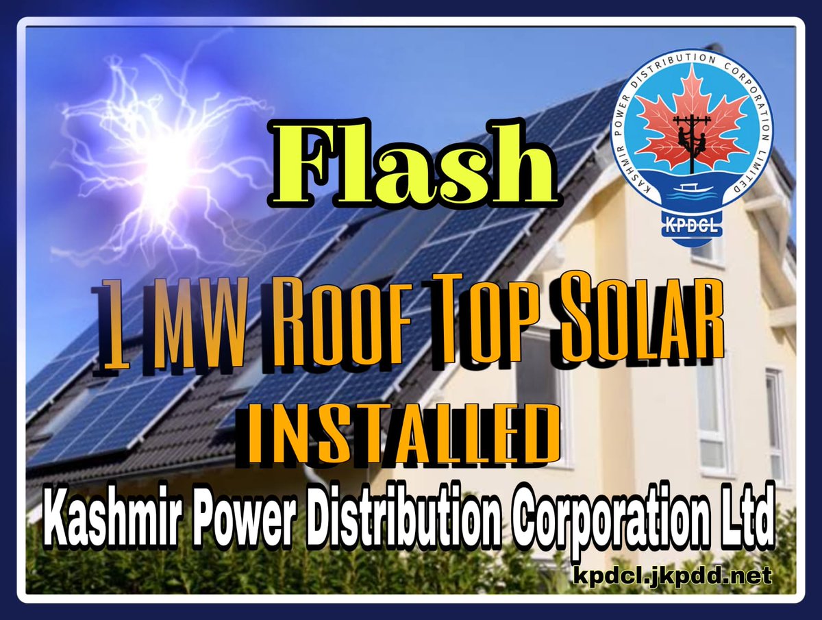 Join the 'elite panels'🌞
A big thank you to 249 consumers who installed roof-top solar plants at their residences. At 1K plants, we will reach 4MW solar capacity.
Coming spring, we are expecting a windfall. 
@kpdclofficial <a href="/mnreindia/">Ministry of New and Renewable Energy (MNRE)</a>