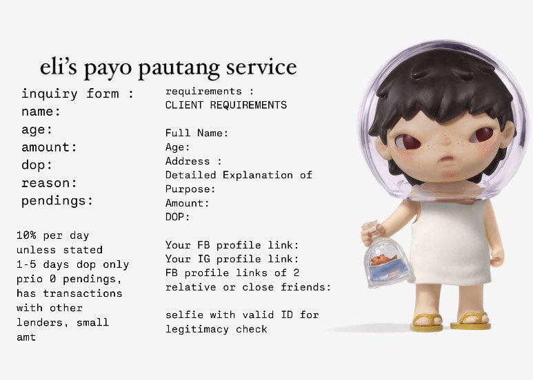 eli. — pautang & acad comm open ☻ tweet media