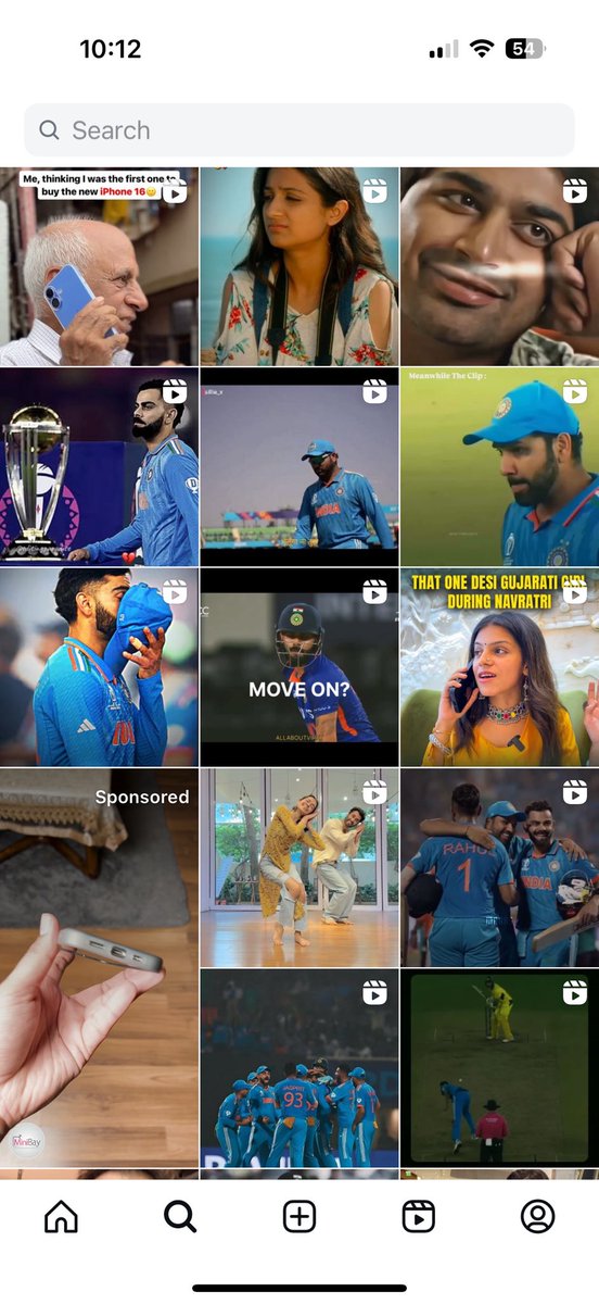 Yash1142's tweet image. Yep that&apos;s my Insta feed today ❤️‍🩹
#19nov2023 #worldcupfinal2023