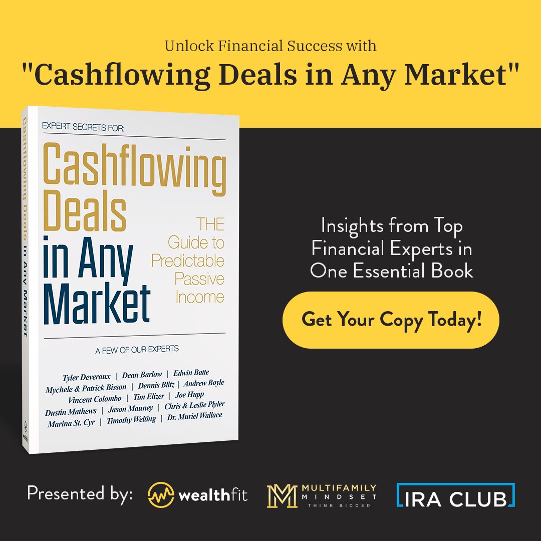 Just released today "Cashflowing Deals in Any Market."

Proud to have contributed to this project with the amazing <a href="/GetWealthFit/">WealthFit</a>, The Multifamily Mindset &amp; <a href="/iraclub/">IRA Club</a> teams and excited to share it with you all.

Take a look: cashflowingdealsbook.com