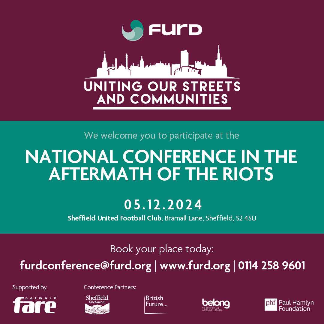 This summer our communities were deeply impacted by hate &amp; disorder. Yet solutions &amp; ideas to the deep lying issues have barely been discussed.
Join us, <a href="/farenet/">Fare</a>, <a href="/khalida_popal/">Khalida Popal</a> &amp; more in Sheffield on 5th Dec to plan a different future. 
Register here : tinyurl.com/5bfb4jrf