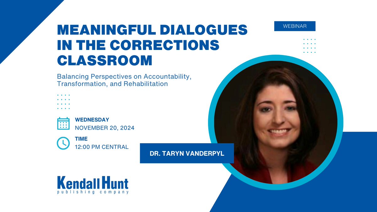 Join us for a Corrections webinar!

Explore strategies for:

👉 Responding to victim concerns with compassion
👉  Avoiding punitive approaches that create more harm
👉  Promoting true accountability 

Save your FREE spot: us06web.zoom.us/webinar/regist…

#Corrections #CriminalJustice #CJ