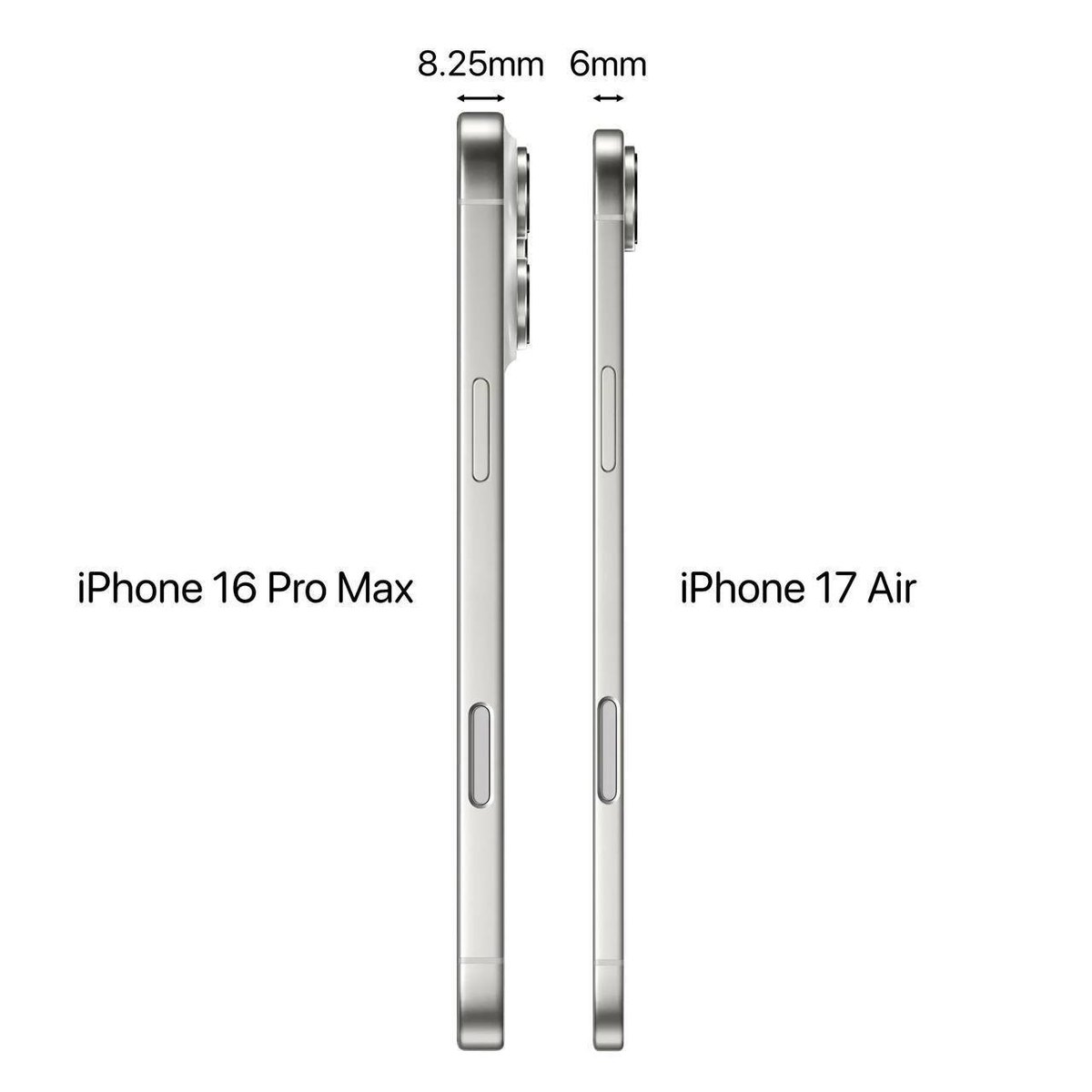 realbitnews's tweet photo. iPhone 17 Air will be likely the most expensive phone in the newest lineup even surpassing iPhone 17 Pro Max https://t.co/O7l0T85pL6