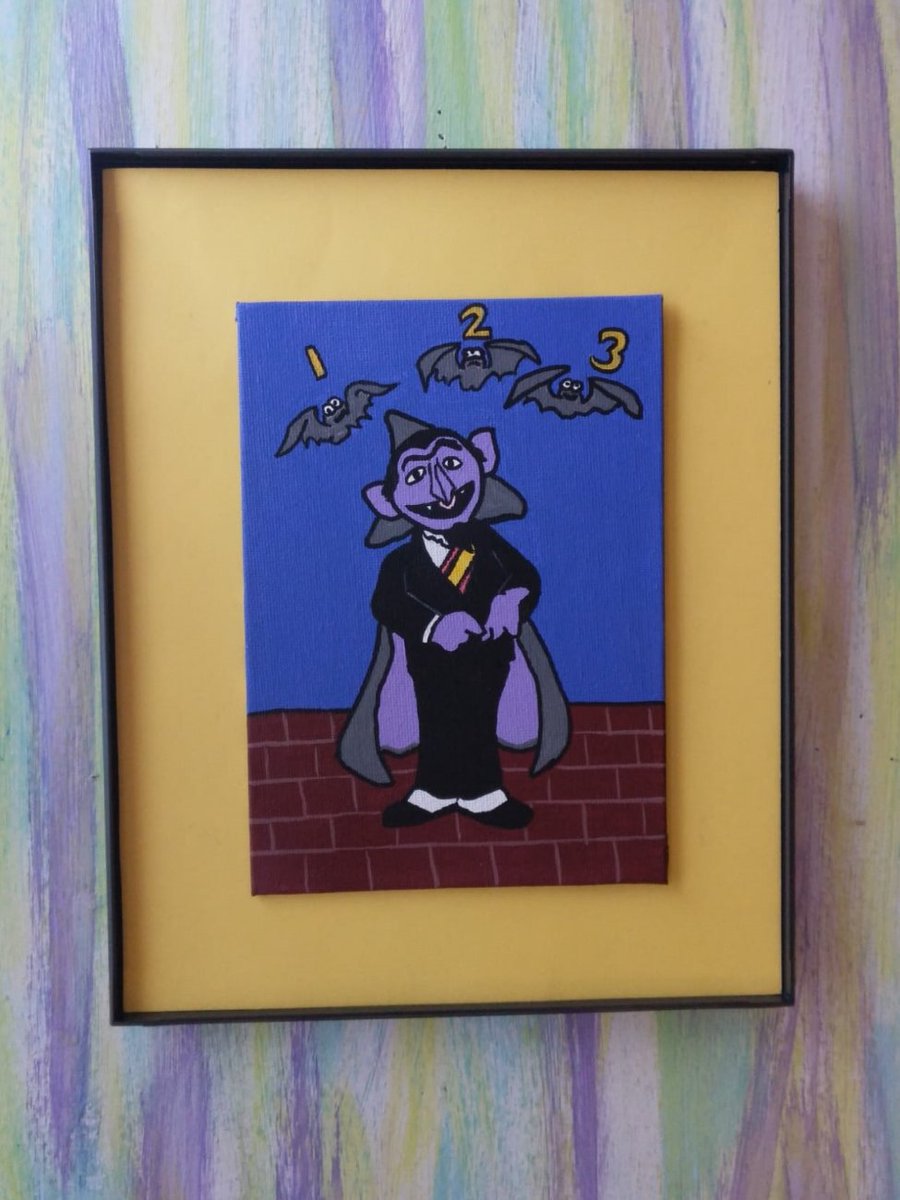Geeking4Art's tweet photo. Count Von Count
.
.
.
#linkinmybio #artlovers #artnerd #acrylicpainting #acrylicart #art #artwork #artist #painting #ebayartist #seasamestreet #seasamestreetart #seasamestreetcount #countvoncount #countvoncountart #countvoncountsesamestreet #cartoons #cartoonart https://t.co/8invUJ1JLr