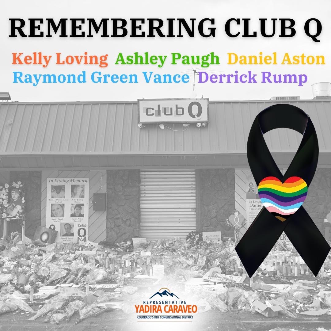 Today marks two years since the horrific, hate-filled shooting in Colorado Springs at Club Q.

 We must honor those whose lives were taken and combat anti-LGBTQ+ hate and violence so every American can live safely and with dignity.

Hate has no place in Colorado.