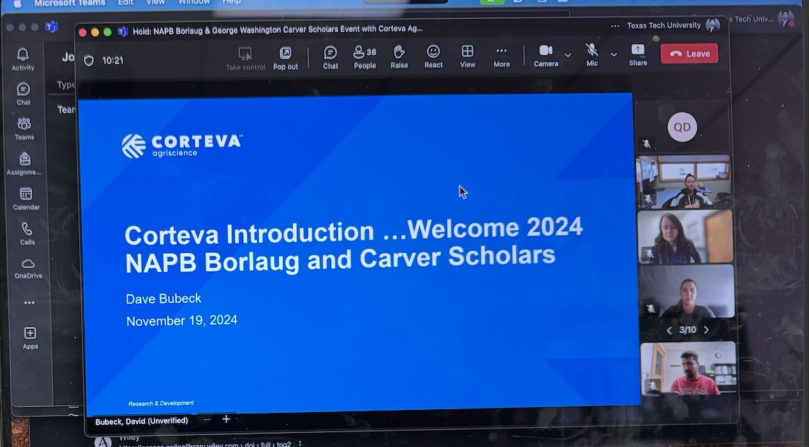 Pradeepku98's tweet image. Thank you, @corteva for hosting an insightful session with R&D plant breeding leadership team for 2024 Borlaug & GW Carver Scholars! 🙌 Special thanks to @bubeckdm & team for sharing Corteva's history & fostering great networking opportunities for us.