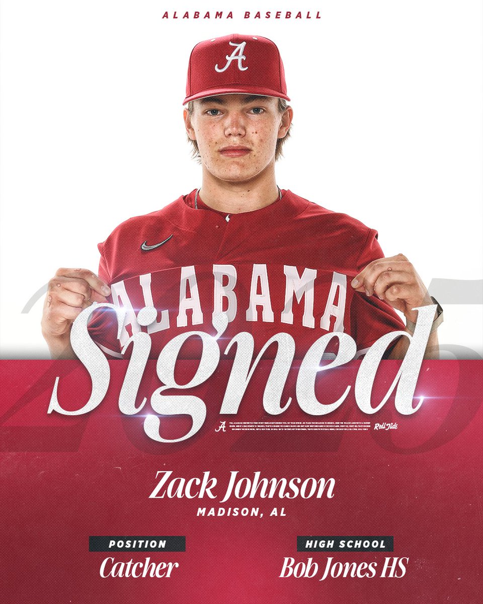 Another in-state star.

Welcome to Tuscaloosa, <a href="/Johnson_Zack_/">Zack Johnson</a>!

#RollTide I #NSD2024