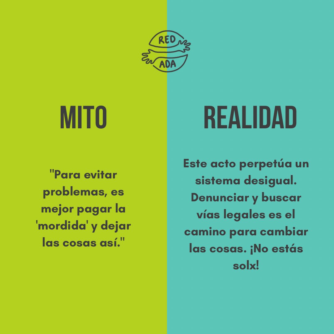 TuRedAda's tweet image. Mitos vs realidad sobre corrupción 👀🫱🏼‍🫲🏽