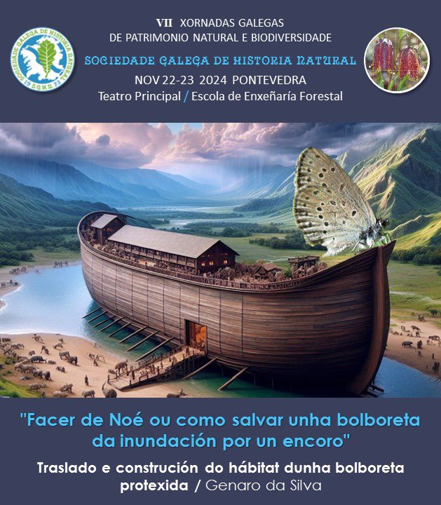 No marco das VII Xornadas Galegas de Patrimonio Natural e Biodiversidade organizadas pola Delegación de Pontevedra da Sociedade Galega de Historia Natural 
📝 Inscricións: forms.gle/peegHaxSyxzRH4…
ℹ️ Máis info: sghn.org/inscricion-vii…