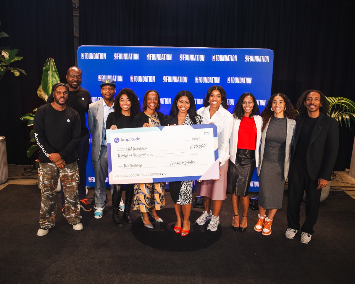 Amplitude_HQ's tweet image. Prairie View Panthers for the win! 🏆

Thank you to all the teams who participated in the NBA Foundation&apos;s Tech Challenge at #AfroTech24. We heard some amazing pitches, and are excited to help these tech dreams become a reality.