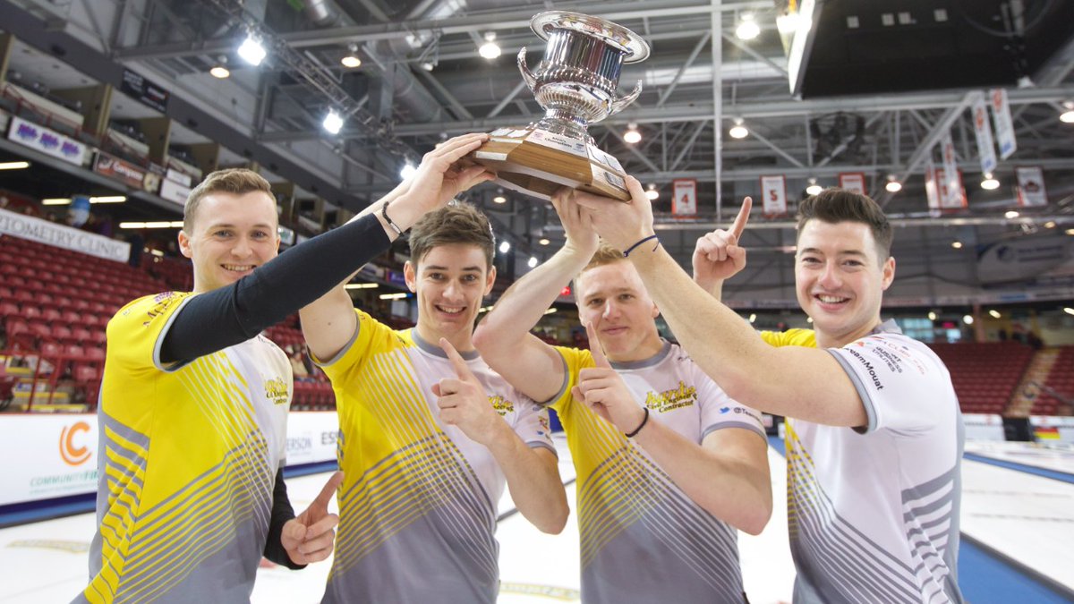 On this day in 2017, <a href="/TeamMouat/">Team Mouat</a> won the National in Sault Ste. Marie. 

The first Scottish men's team to capture a <a href="/grandslamcurl/">Grand Slam of Curling</a> championship and at age 23, Mouat became the youngest skip to win a men's title in the series. 

📸 <a href="/PhotoVagrant/">Anil Mungal</a> // #GSOC #curling