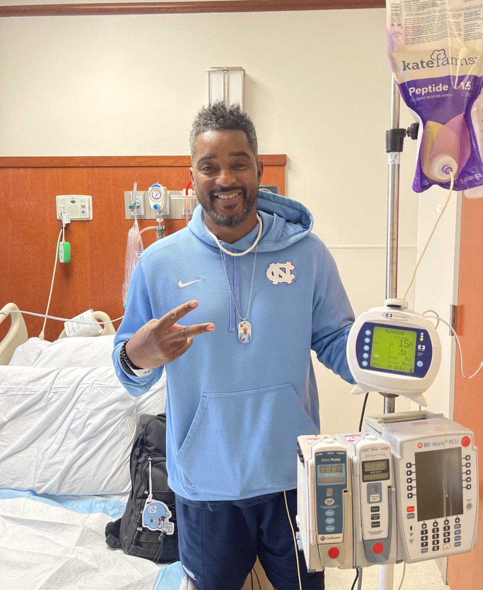 tarheelchaplain's tweet image. Trying to move around a bit. Thank you for praying! #KeepPraying #KeepSwinging 🙏