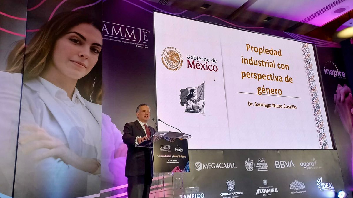 SNietoCastillo's tweet image. En el @IMPI_Mexico estamos comprometidos con la igualdad sustantiva. 
En el marco del Congreso Nacional y Festival de Mujeres de #AMMJE, compartí las acciones que estamos impulsando para favorecer la Propiedad Industrial con perspectiva de género.
¡Gracias por la invitación!