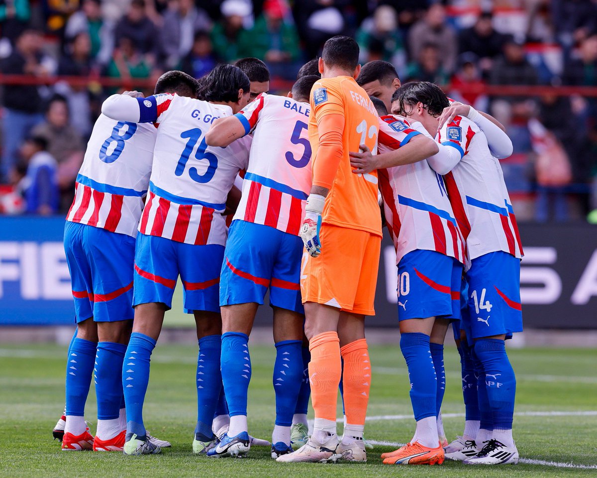 𝗣𝗨𝗡𝗧𝗔𝗭𝗢 𝗘𝗡 𝗘𝗟 𝗔𝗟𝗧𝗢. Contra la altura, contra el impresentable arbitraje y contra todos.

La Albirroja igualó en su visita a Bolivia y dio un paso importantísimo hacia la Copa del Mundo 2026.

🥹🇵🇾 Vamos, carajo.
