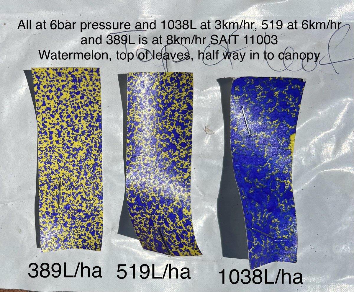 HortApplication's tweet image. Guess which one was the growers actual application and which one they are going to use now? #GettingItRightGettingItDone